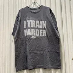 【送料無料】USA古着 I TRAIN HARDER プリントTシャツ