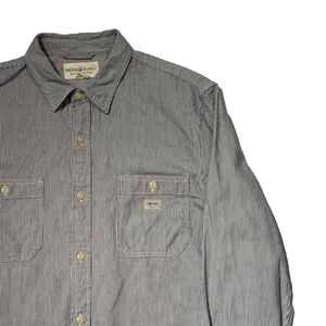 Denim&Supply ストライプ柄 ヒッコリー ロングスリーブシャツ Ralph Lauren デニムサプライ ラルフローレン XL