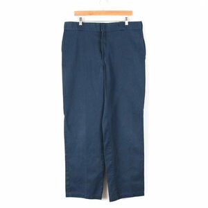 ディッキーズ ワークパンツ ペインターパンツ ワンポイントロゴ オリジナルフィット 874 メンズ 38×32サイズ ネイビー Dickies