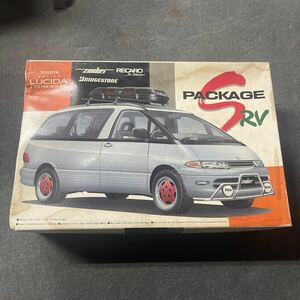 アオシマ 1/24 TOYOTA トヨタ エスティマ ルシーダ Sパッケージ　RV G 4WD 　Sパケ　絶版　当時物　車　プラモデル