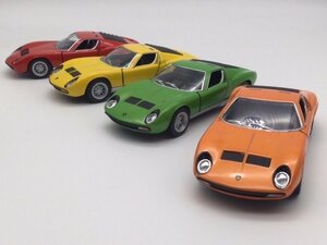 1/34 ランボルギーニ ミウラ P400 SV お得な4色コンプリートセット スーパーカー ミニカー スプリントヴェローチェ Lamborghini Miura