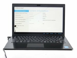 中古ノートパソコン　SONY　VJPG11C11N　13.3型　Celeron3855U 　4GB　BIOSまで表示　液晶割れ　詳細不明　ジャンク品　送料無料