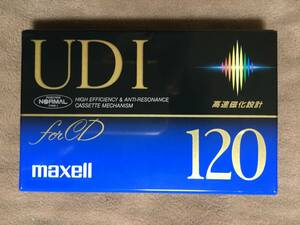 【 送料無料！!・希少な120分テープ！・未開封品です！】★日立マクセル 高・速・磁・化・設・計◇maxell・UD1 120◇ノーマルポジション★