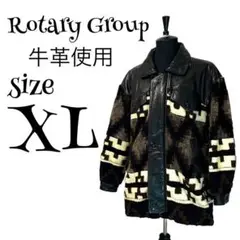 【牛革】【50】Rotary Group レザー ボアジャケット メンズ