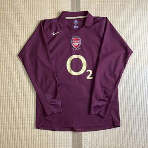 正規品 送料無料 アーセナル NIKE 2005 Home 長袖 ユニフォーム Arsenal Football Shirt long sleeve