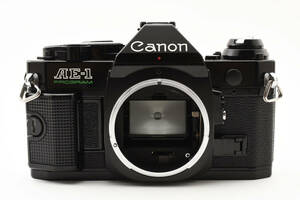 【美品】 Canon キャノン AE-1 PROGRAM ボディ 黒 ブラック フィルム一眼カメラ 動作確認済み #1705