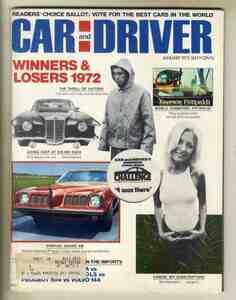 【c9296】73.1 CARandDRIVER／1972年の勝者と敗者、比較テスト=アウディ100LS/プジョー504/サーブ99LE/ボルボ144...