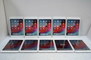 S0390(SLL) & L　10台セット Apple iPad mini2 Wi-Fiモデル 16GB シルバー ME279J/A A1489 タブレット 本体のみ