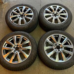 激安中古タイヤホイールSET ブリザック BLIZZAK 235/55R19 235/55-19 BENZ GLC300 4MATIC SUV GLC X253 X254 AMG 5/112 253 254