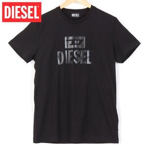 L/新品 DIESEL ディーゼル ロゴ Tシャツ DIEGO-TONEONETONE メンズ ブランド カットソー 黒