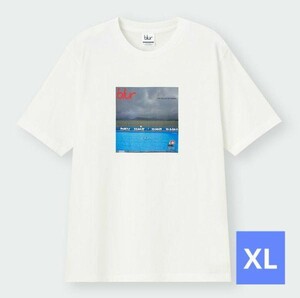 ジーユー gu ブラー blur ホワイト Tシャツ XLサイズ