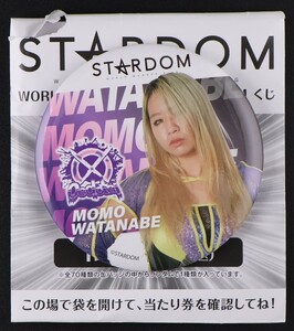 新品　渡辺桃　スターダム　缶バッジくじ　WORLD WONDER RING STARDOM