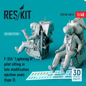 ◆◇RESKIT【RSF48-0013】1/48 F-35Aパイロット/後期型射出座席(タイプ2)◇◆　