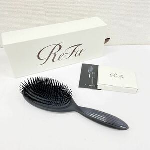 MTG ReFa リファ ブリッスル RO-AB-03A 100％ 天然 猪毛 ブラシ ハンドメイド 職人 ブラック ヘアブラシ 