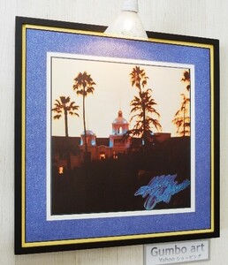 イーグルス/ホテル・カリフォルニア/名盤 レコジャケ ポスター 額入/The Eagles/Hotel California/名盤 ロック/Framed Hotel Calfornia