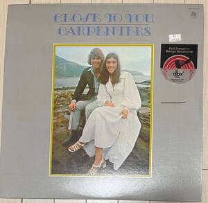 CARPENTERS/CLOSE TO YOU/カーペンターズ/DBX ENCORDED DISC/1980年/SP-4271