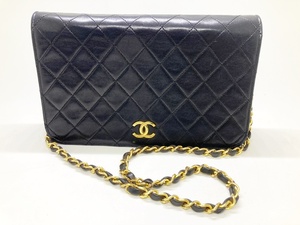 ◆◆【CHANEL】 シャネル　マトラッセ　プッシュロック　ショルダーバッグ　フルフラップ　チェーンショルダー ジャンク oi ◆◆