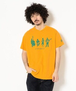 Й美品 Engineered Garments エンジニアードガーメンツ Printed Cross Crew Neck T-shirt MUSICIANS クロスオーバー ポケットTシャツ L