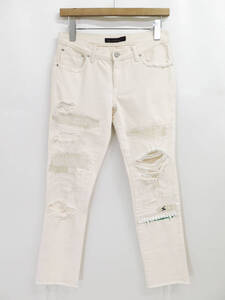 2005 UNDERCOVER but beautiful Ⅱ CRUSH DENIM PANTS 2 アンダーカバー 歯刺繍 デニム パンツ BUT期 SS05 05SS