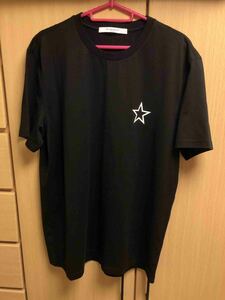 正規 16SS GIVENCHY ジバンシー ジバンシィ 胸 星 スター プリント キューバンフィット Tシャツ カットソー 黒 XL ■品番 16J 7175 651