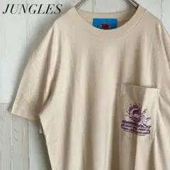 新品 タグ付き JUNGLES ジャングルス Tシャツ ポケット 前後プリント