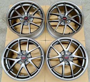 【美品】スバル WRX STI 純正 BBS ホイール 4本セット 8.5J PCD114.3 スタッドレス WRX S4 VAB GVB GRB フォレスター　レヴォーグ 鍛造