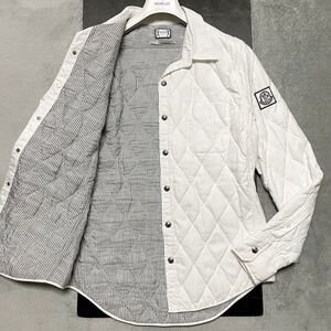 XL位★MONCLER GAMME BLEU byトムブラウン モンクレール ガムブルー ダウンジャケット キルティング ブルゾン CAMICIA 大きいサイズ 4 白