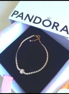 新品　未使用　パンドラ　PANDORA　ブレスレット　14k ビジュー