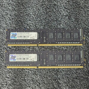 G.SKILL DDR3-1600MHz 8GB (4GB×2枚キット) F3-1600C11D-8GNS 動作確認済み デスクトップ用 PCメモリ 