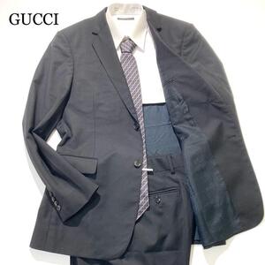 【極美品】GUCCI スーツ セットアップ ブラック 総柄 トムフォード期 52