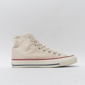 【1円スタート】 CONVERSE コンバース 7NH01 ALL STAR オールスター 日本製 ハイカットスニーカー アイボリー US7.5 25.5cm