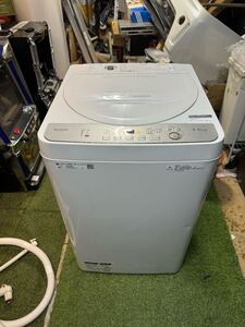 シャープ SHARP 全自動洗濯機 5.5kg ホワイト系 ES-GE5C-W