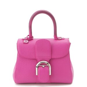 【デルヴォー】Delvaux　ブリヨン ミニ ロデオカーフ 2way ハンドバッグ ピンク 【中古】【正規品保証】205734