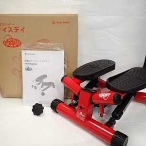 Th979332 ショップジャパン 健康器具 健康ステッパー ナイスデイ レッド shopjapan 美品・中古