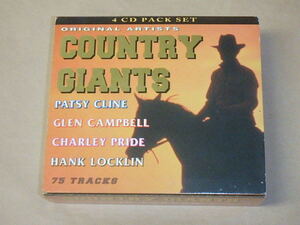 COUNTRY GIANTS 4CD PACK　/　PATSY CLINE，GLEN CAMPBELL，他　/　EEC盤　CD