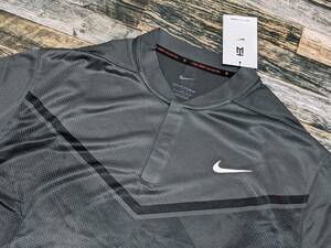 残少 XL NIKE GOLF DRI-FIT ADV TW POLO @10230円 検 タイガー ウッズ 上質 ひんやり ツルサラ ナイキゴルフ ポロシャツ 黒/ブラック