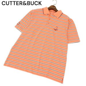 CUTTER&BUCK カッター＆バック 春夏 DRYTEC 吸汗速乾 ロゴ刺繍★ ボーター 半袖 ポロシャツ Sz.L/G　メンズ ゴルフ　C4T03709_4#A