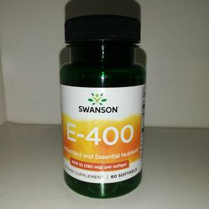 ビタミンE 180mg 400IU 60ソフトジェル Swanson スワンソン【新品・送料込】