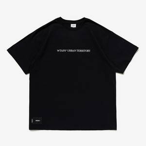 希少★新品本物【黒★L】WUT SS COTTON URBAN TERRITORY最新ロゴ スクリーンプリント 正規店購入 ダブルタップス 限定入手困難 Wtaps即発送