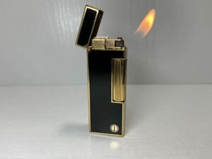 ダンヒル　パイプ用ライター　Dunhill Rollagas パイプ ライター　O/H済　ブラックラッカー