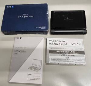 SII セイコーインスツル PASORAMA DF-X901R 電子辞書 通電確認済 中古 現状品 付属品画像の通り キーボード右下破損有