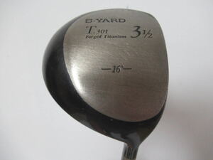 ★S-YARD エスヤード T.301 フェアウェイウッド 3-1/2W 16° 純正カーボンシャフト K173　★レア★激安★中古★　★