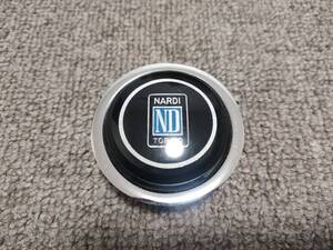 正規品 NARDI ナルディ クラシック ステアリング 用 ホーンボタン 旧車 ウッド レザー ラッパマーク無し 13