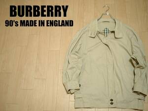 英国製90sビンテージBURBERRYドリスラージャケット92Aレディース正規オールドバーバリーハリントンスイングトップBurberrys