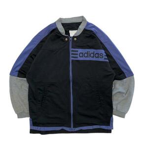 古着 80s 90s adidas アディダス スウェット切替 ジャージ トラックジャケット