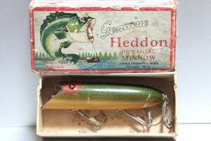 Heddon Basser 9D ヘドン バサー 1931年 UP Bass Box付き ラッキー13 シェイクスピア クリークチャブ サウスベンド フルーガ