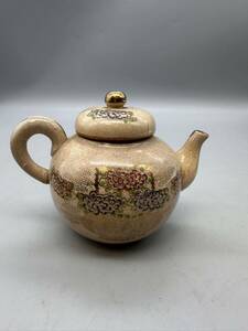 Y03127　　　清水焼 金彩 色絵 急須 煎茶器 古伊万里 薩摩 古美術 骨董