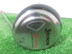 ♪DUNLOP ダンロップ SRIXON Z-STEEL 4W フェアウェイウッド 16.5°/純正 シャフト SV-3005J FLEX-S G7728♪