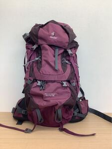 ◯営NI076-A4T120【埼玉発】deuter Aircontact 50+10 SL VARI FLEX 高さ約80cm 幅約30cm 奥行約26cm 290316 23/86368 リュック 現状品