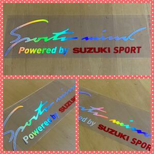 SUZUKI SPORTSレインボーメッキステッカー 2枚スイフト　ワゴンR